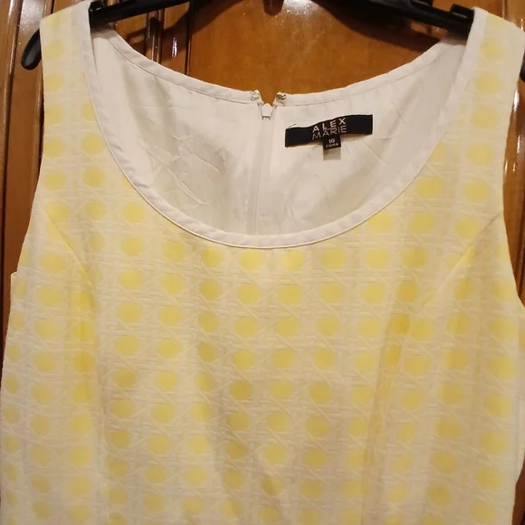 Alex Marie Yellow Sleeveless Dress - Picture 3 of 3